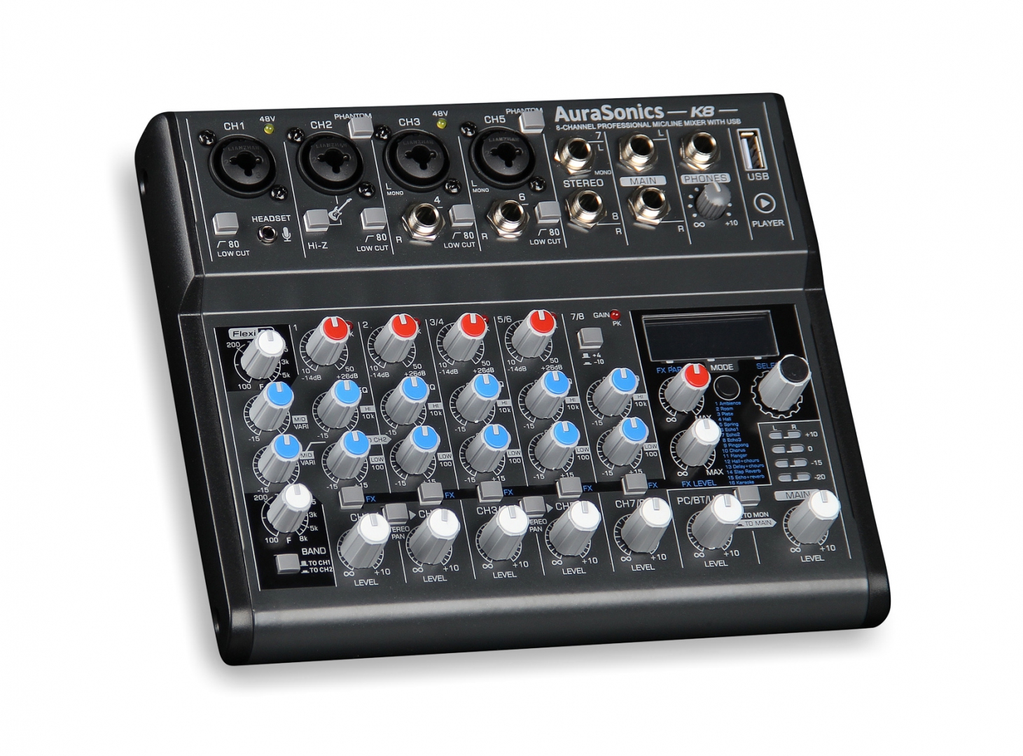 AuraSonics K8 компактный микшерный пульт в Курганской области