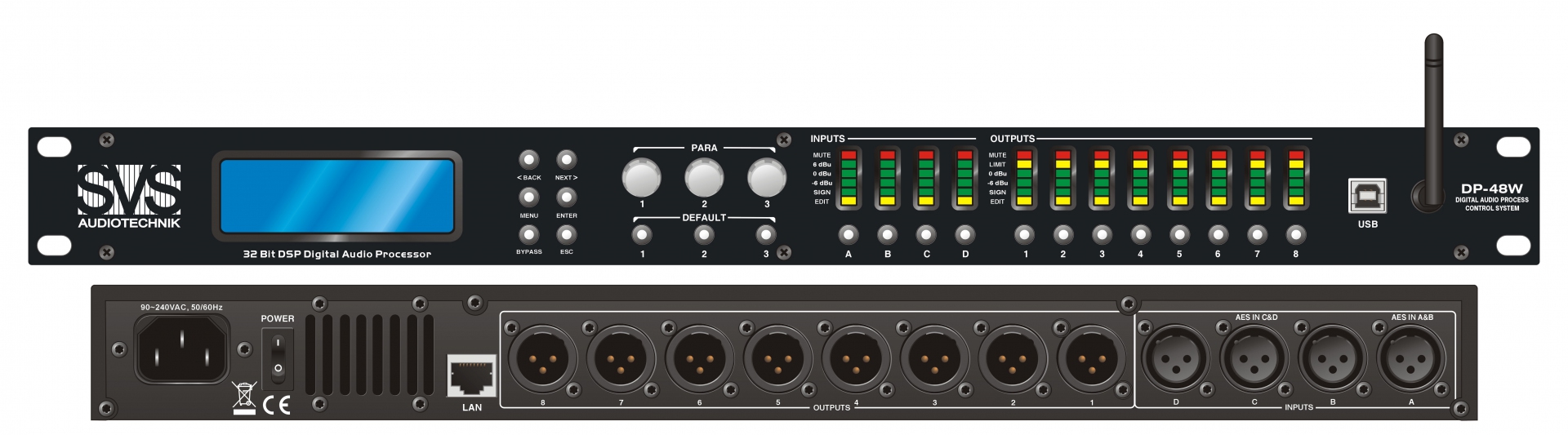 SVS Audiotechnik DP-48W Цифровой процессор: 4 входа 8 выходов в Курганской области