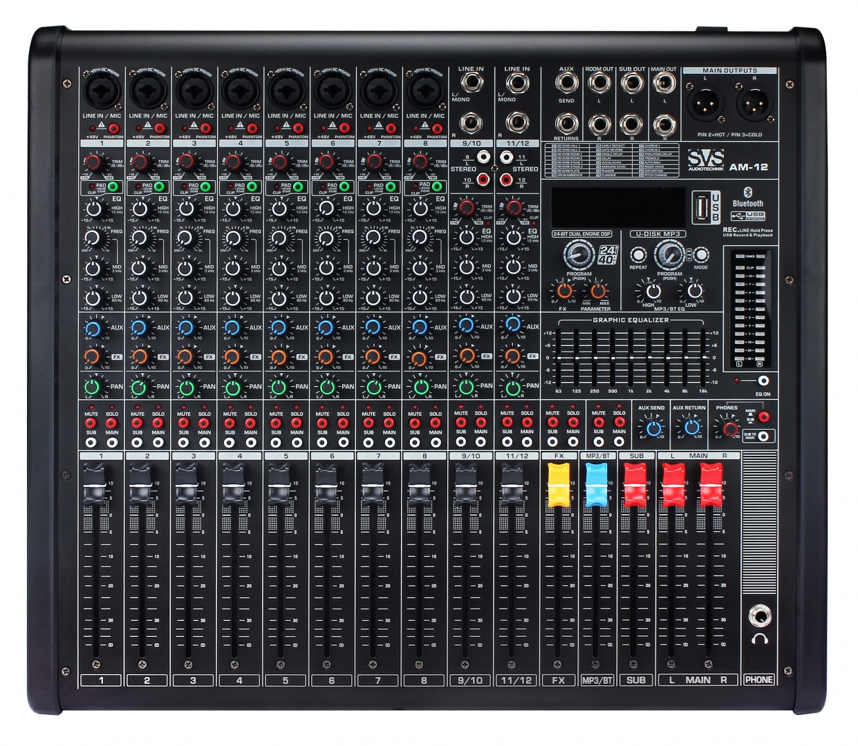 SVS Audiotechnik mixers AM-12 Микшерный пульт аналоговый, 12-канальный в Курганской области